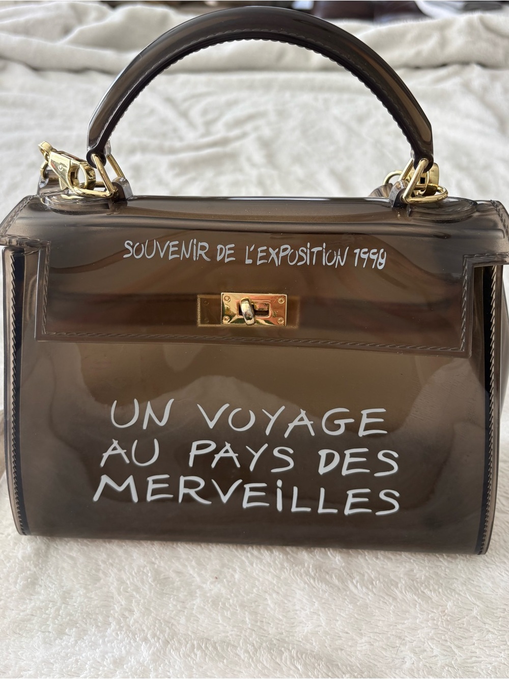 SAG 'UN VOYAGE AU PAYS DES MARVEILLES' souvenir exhibition 1998 top handle bag